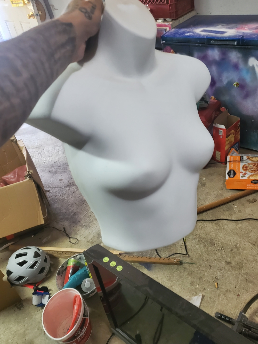 White Female Torso Display Mannequin - Unbranded
